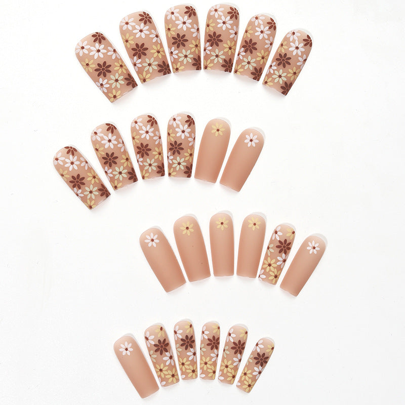 Florale Kunst Gel Press-On Nagelspitzen Brehn