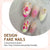 Kreatives Kunstnagelset mit eleganten Blumendesigns Brehn