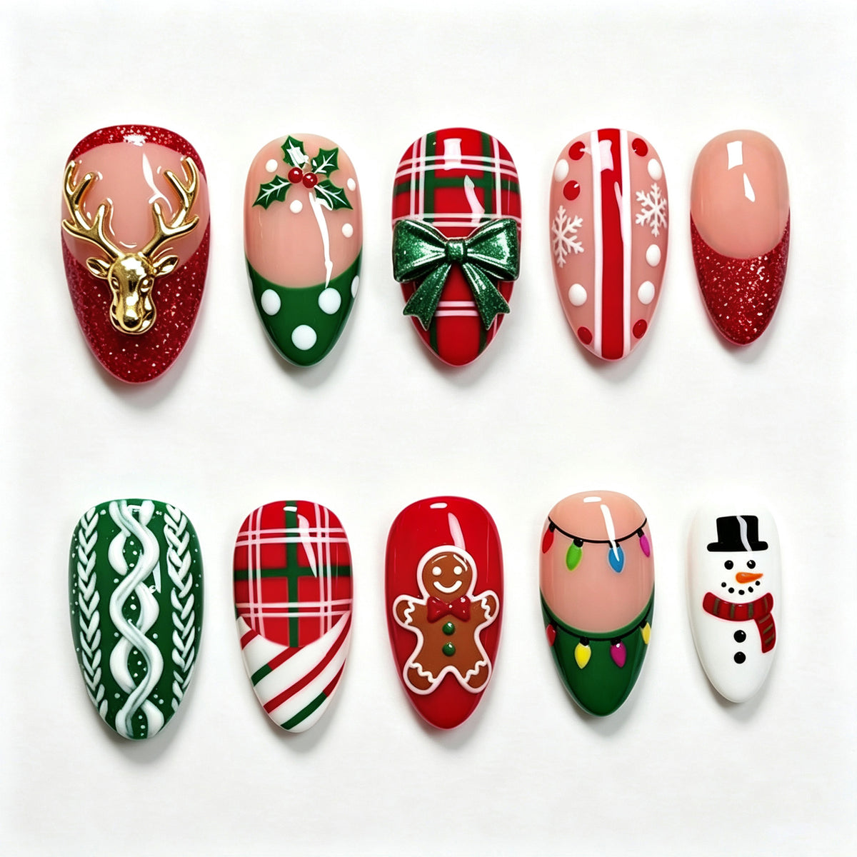 Urlaubs-Themen Press-On Nagelkunst Set