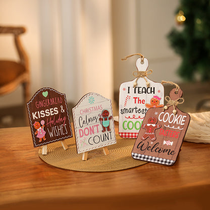 Dekoratives Weihnachtsplakat mit Weihnachtsplätzchen-Motiv Brehn
