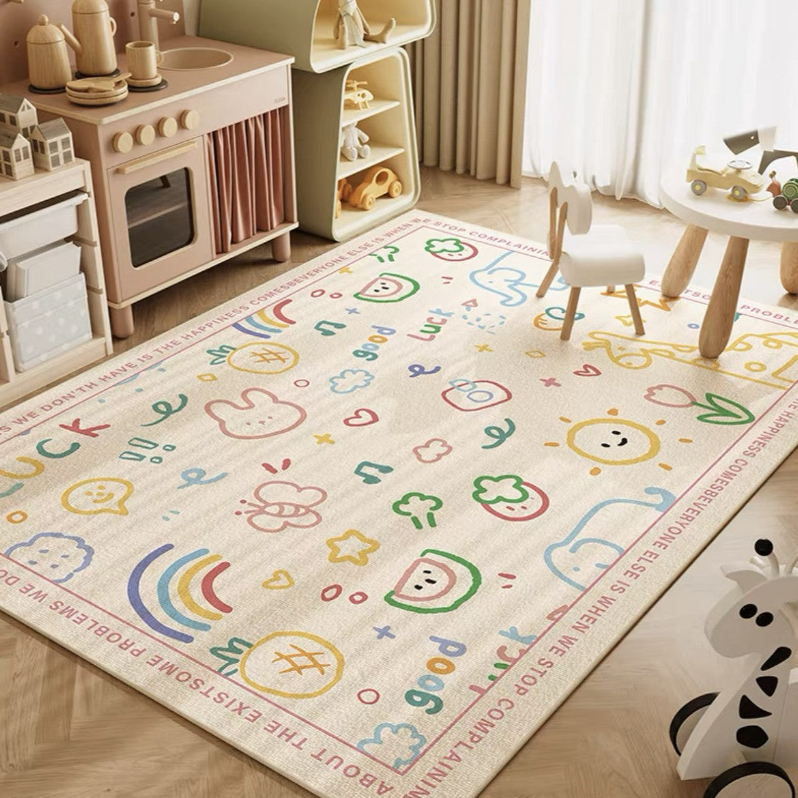 Kinderspielteppich mit Katzenmotiv Brehn