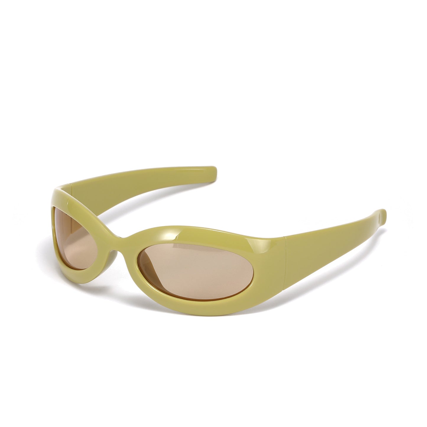 Damen modische retro Sonnenbrille im trendigen ovalen Design Brehn