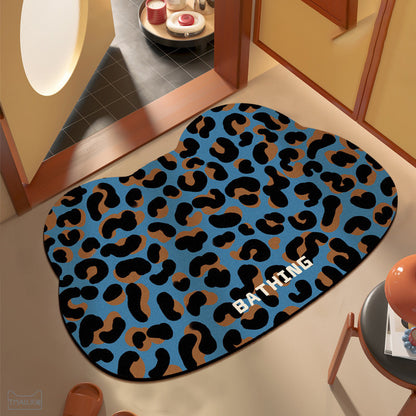 Plüsch Leopardenmuster Teppich