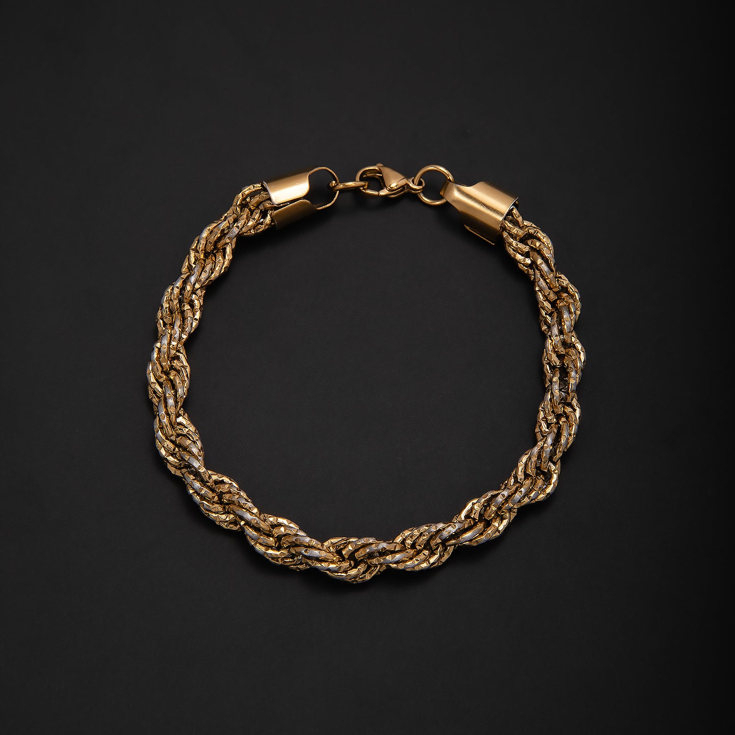 Geflochtenes Gold-Statement-Armband Brehn