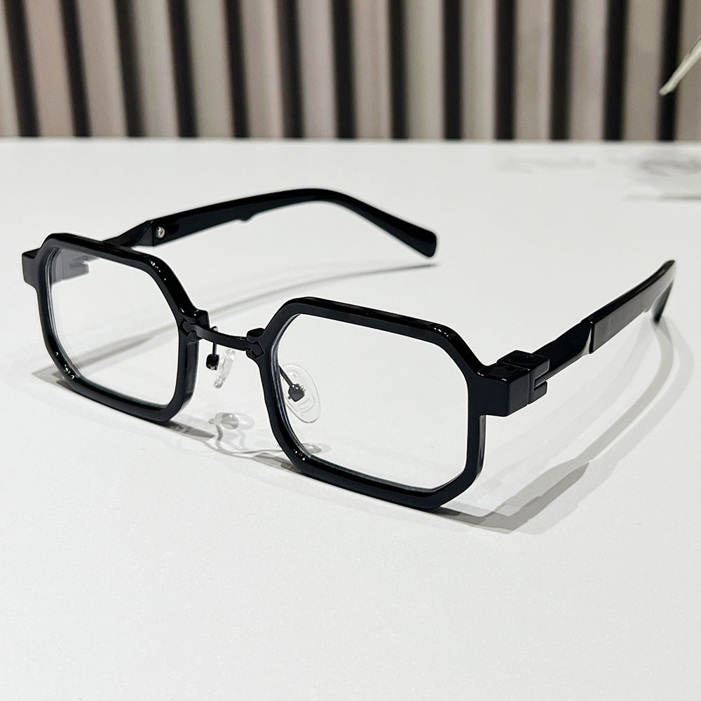 Moderne geometrische rechteckige Sonnenbrille Brehn