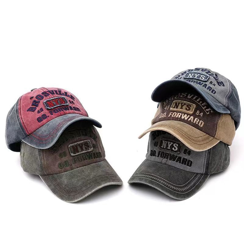 Herren Vintage-inspiriertes, stark beanspruchtes Baseballcap Brehn