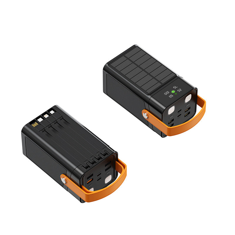 Tragbare Solar-Powerbank mit Multifunktionsanschlüssen und Led-Anzeige Brehn