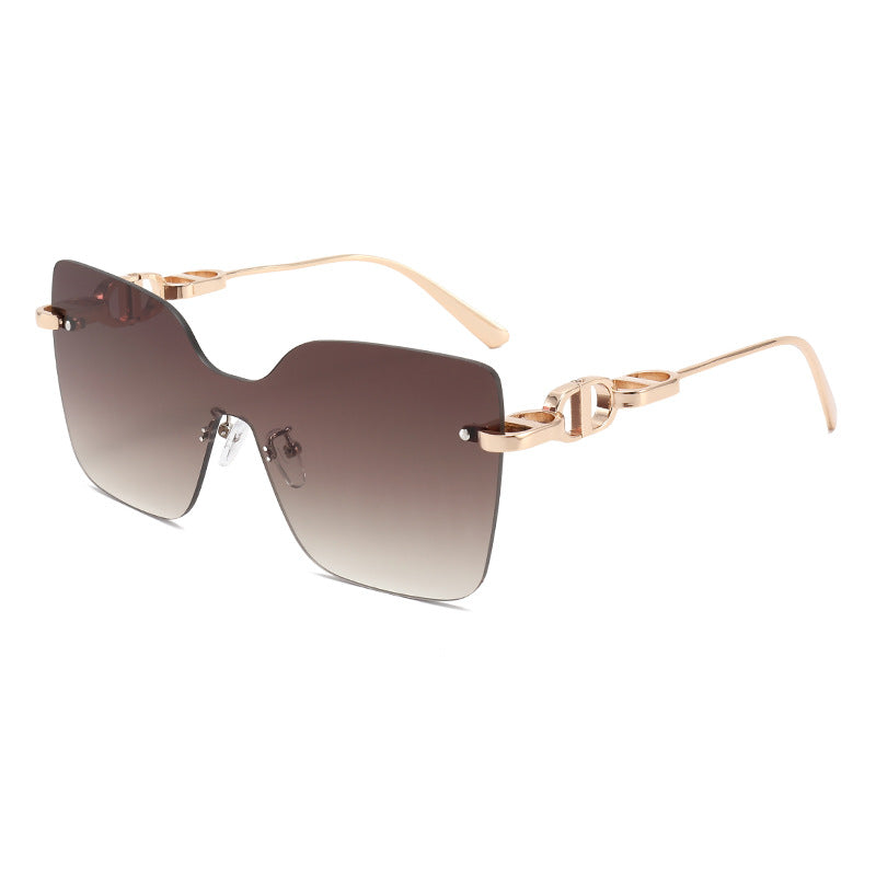 Damen elegante oversized Sonnenbrille mit modischem Rahmen und UV-Schutz Brehn