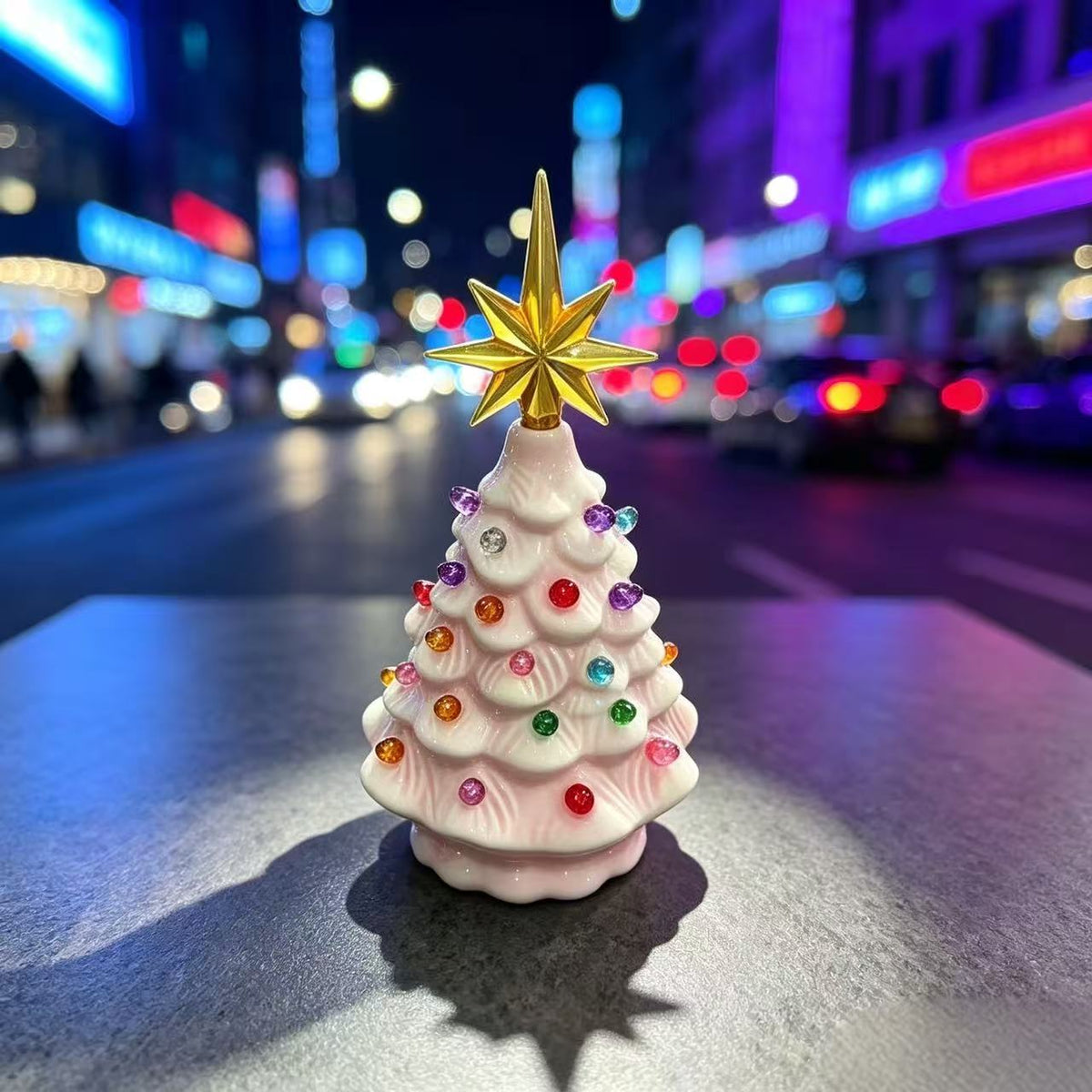 Dekorative Keramische Weihnachtsbaumfigur Brehn