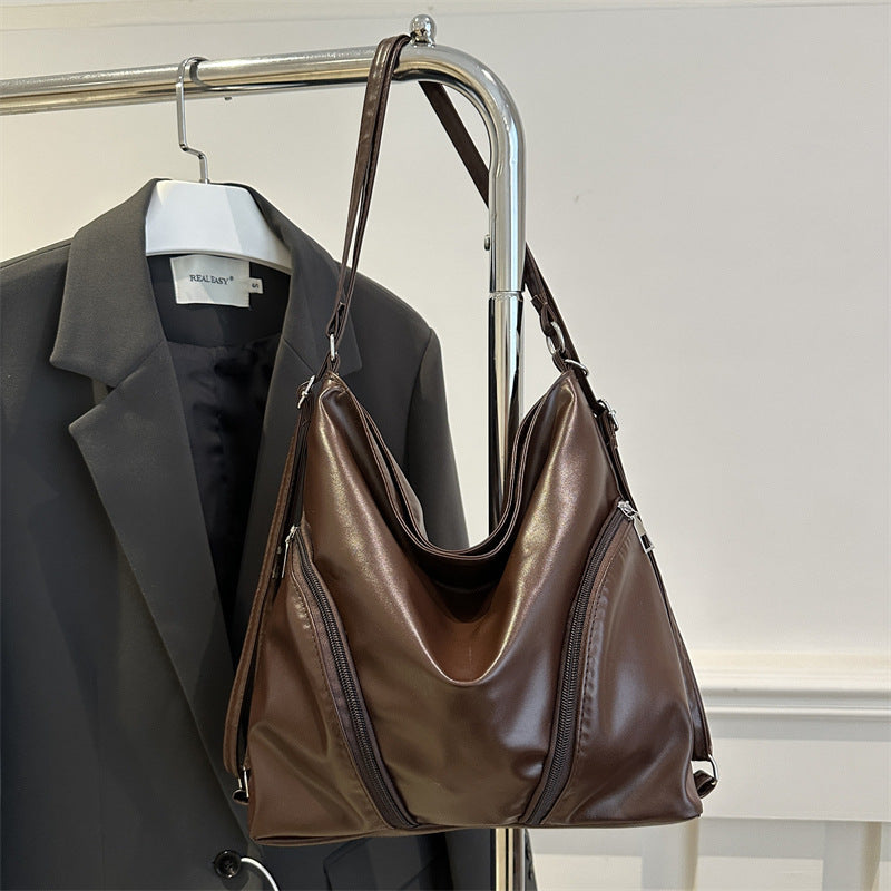 Chic Kunstleder Hobo Tasche Brehn