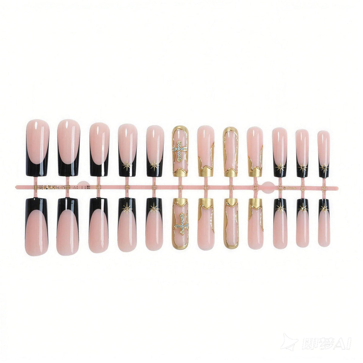 Designer Kunstnagelset mit glamourösen Verzierungen Brehn