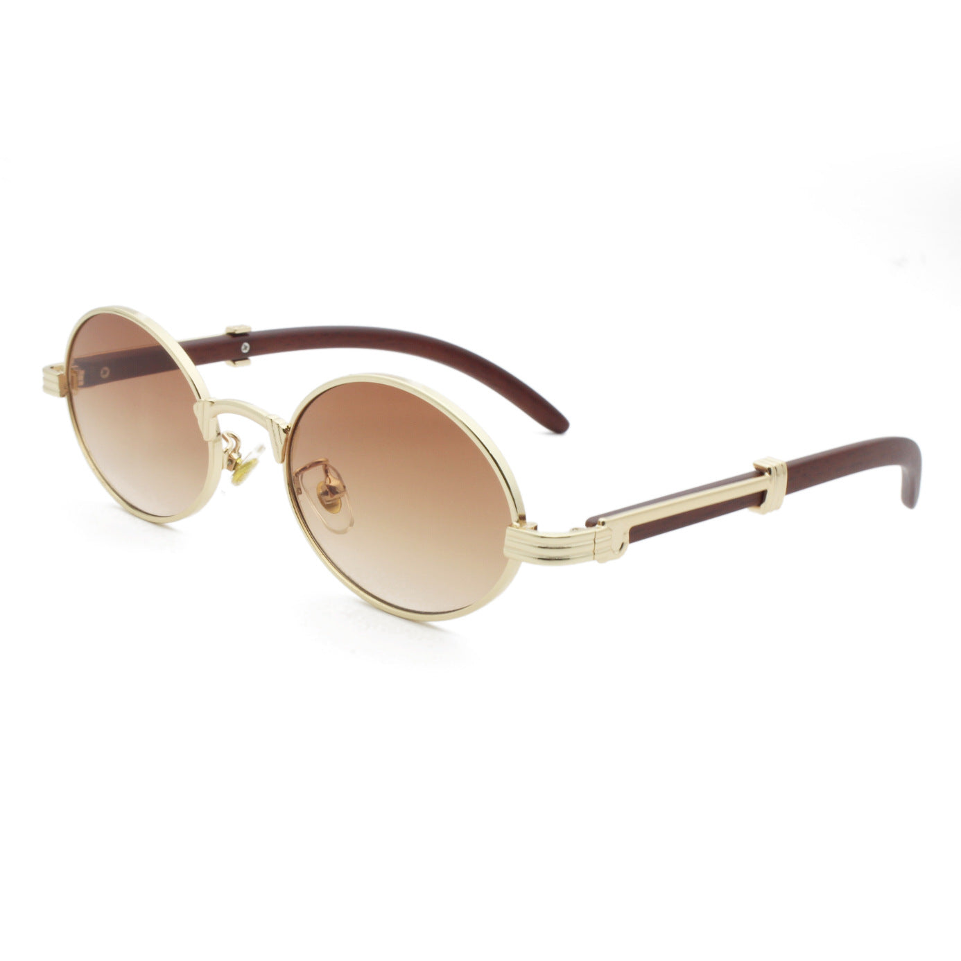 Elegante Runde Sonnenbrille mit Hochwertigem Metallrahmen Brehn