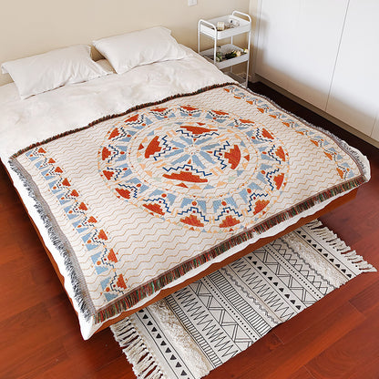 Bohemian gemusterte Wurfdecke
