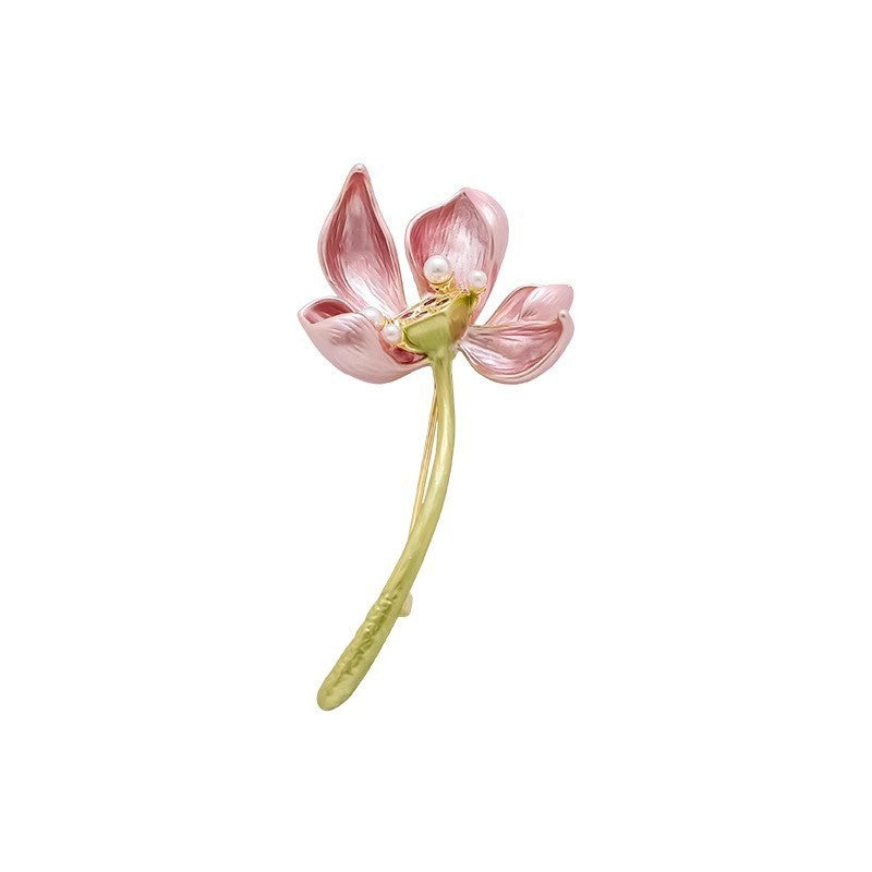 Elegante Blütenbrosche Brehn