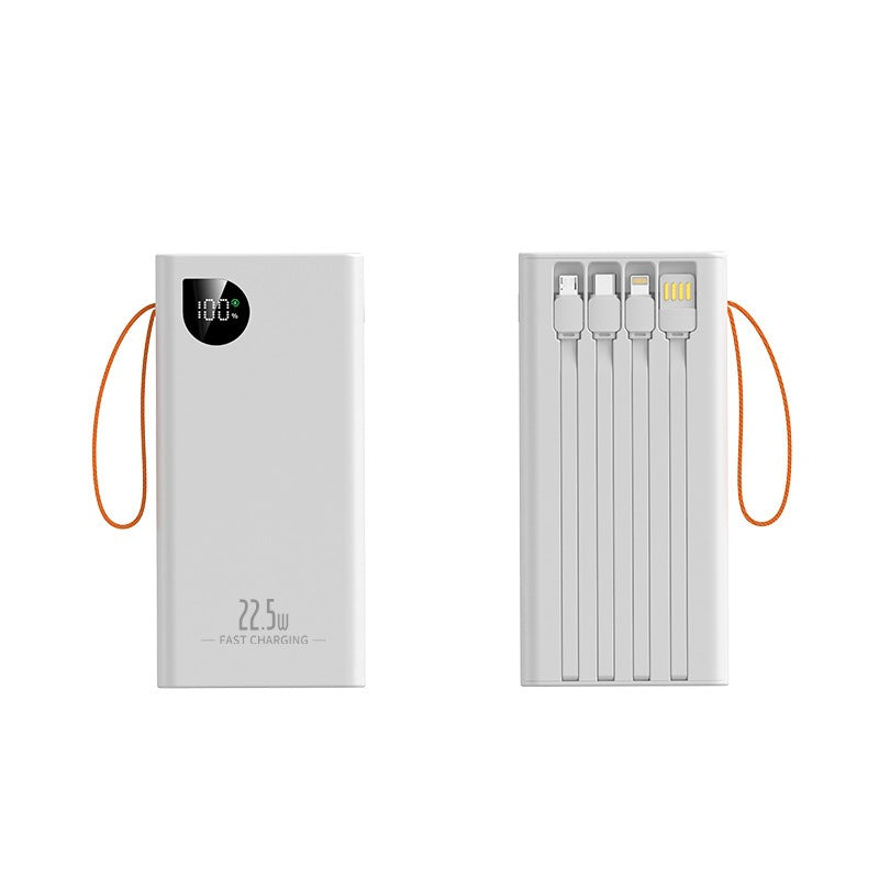 Tragbare Powerbank mit LED-Beleuchtung und digitaler Leistungsanzeige Brehn