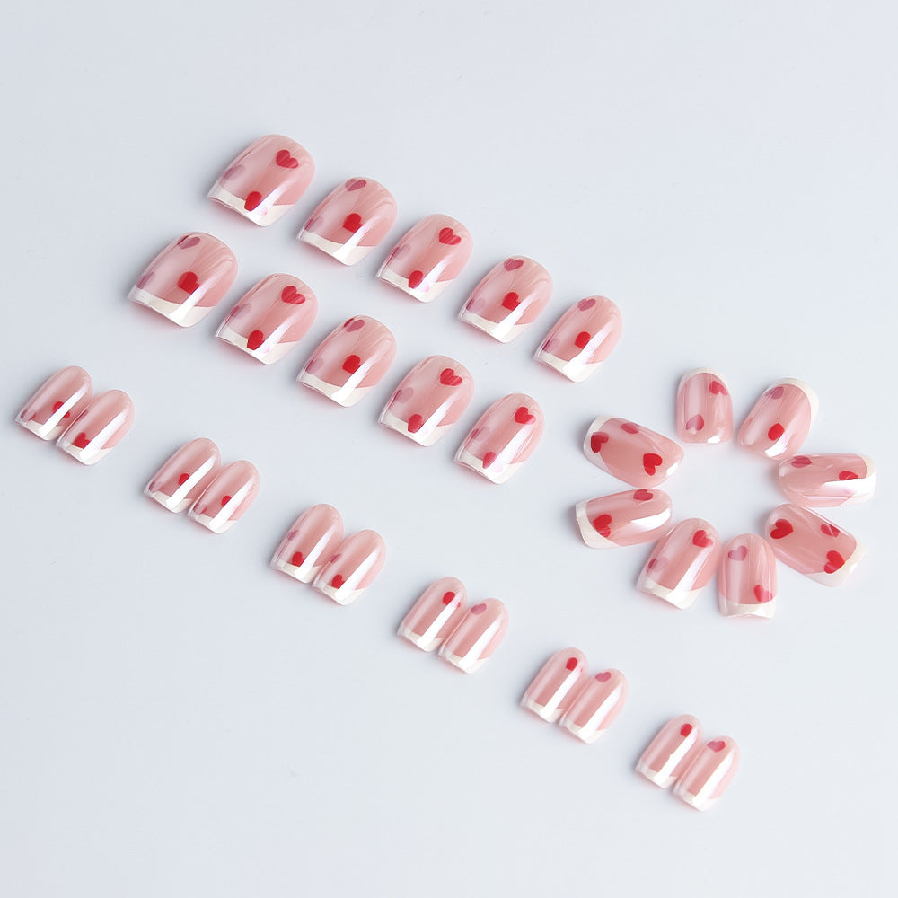 Herz-geschmücktes Gel-Nagelkunst-Set Brehn