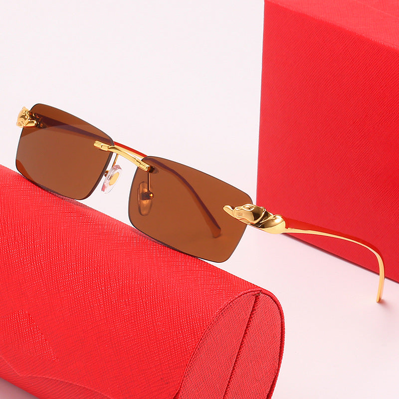 Damen modische Sonnenbrille mit elegantem Metallrahmen und innovativen Gläsern Brehn