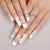 Kunstnagelset mit eleganten Glitzer- und Blütenmotiven Brehn