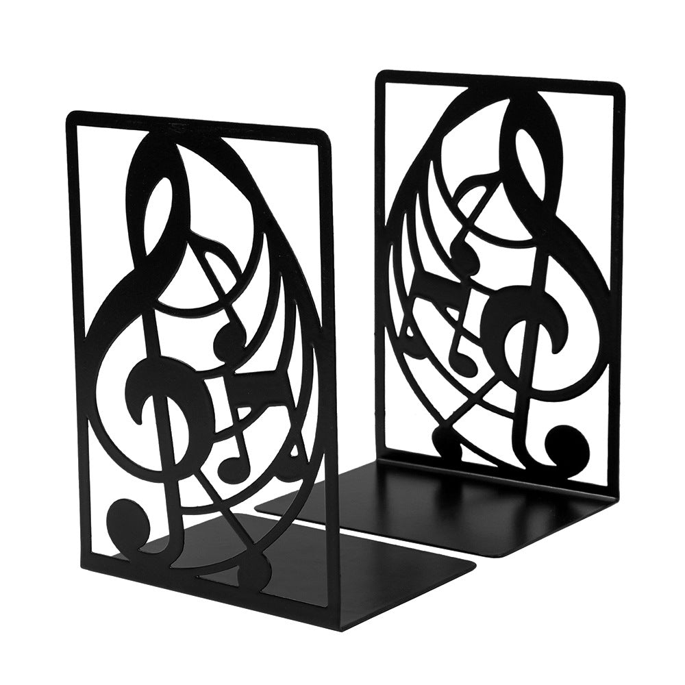 Musikalische Note Thema Buchstützen