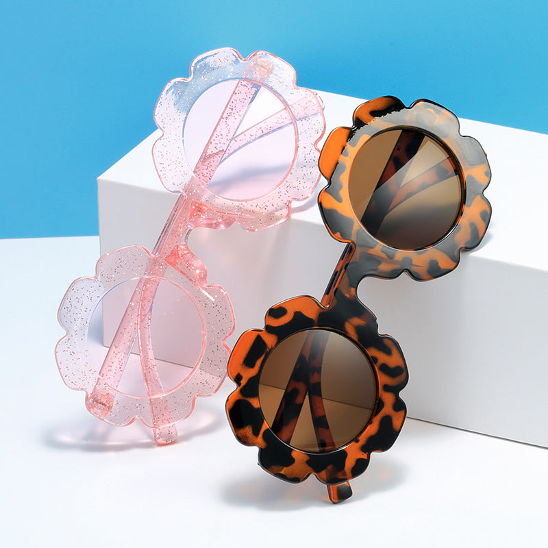 Damen verspielte Blumen-Sonnenbrille mit hoch UV-Schutz Brehn