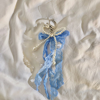 Eleganter mit Perlen verzierter Charm-Schlüsselanhänger Brehn