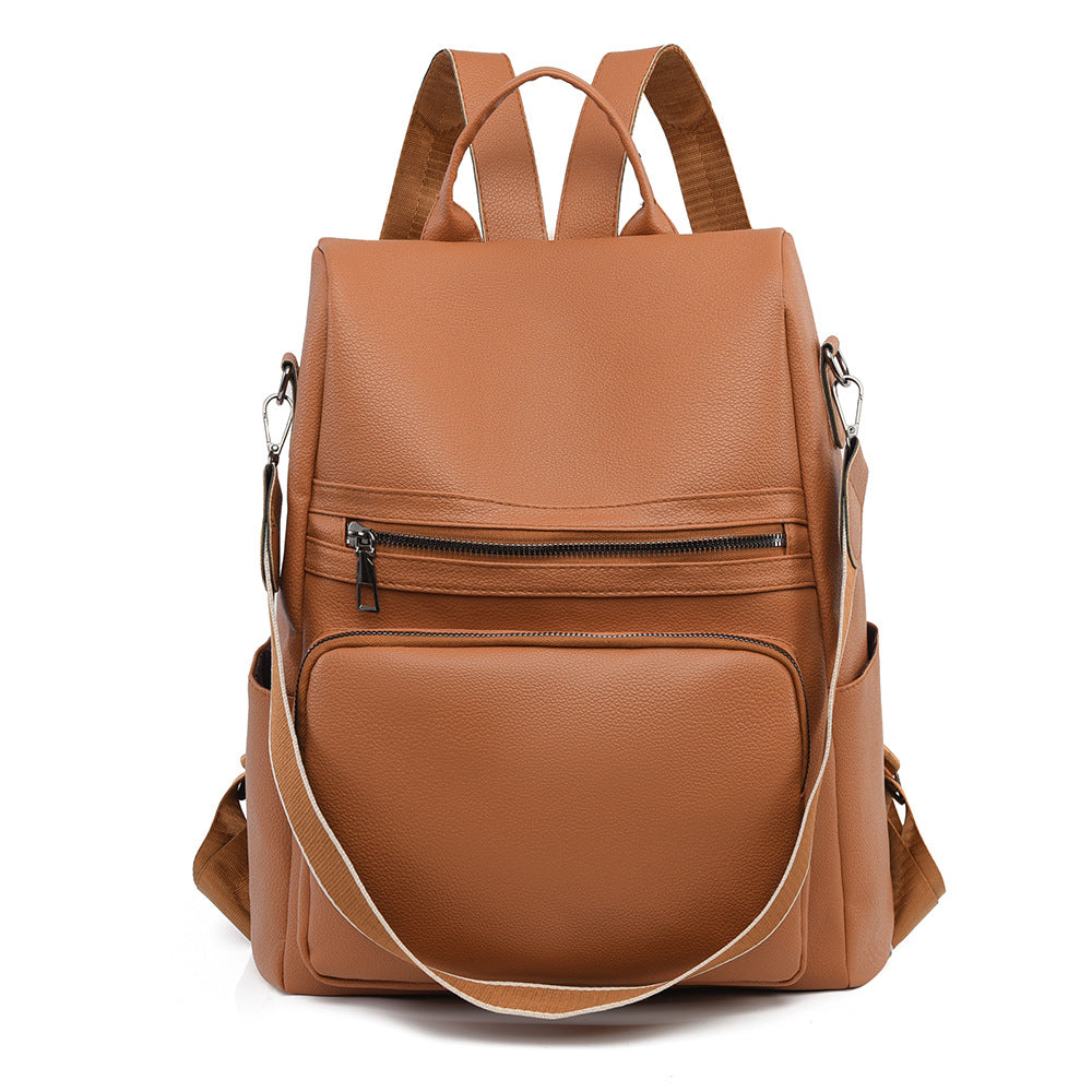 Strukturierter Leder-Reiserucksack Brehn