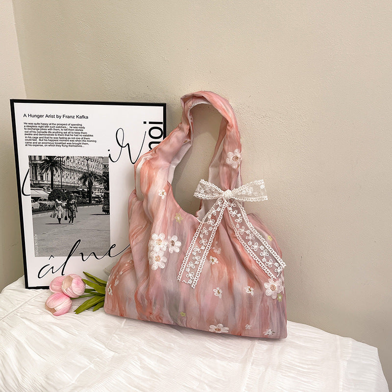 Elegante floral bedruckte Schulter Tote Bag Brehn