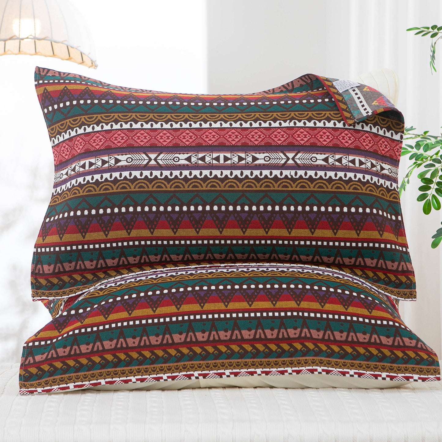 Damen Kissenbezug mit modernem geometrischem Muster Brehn