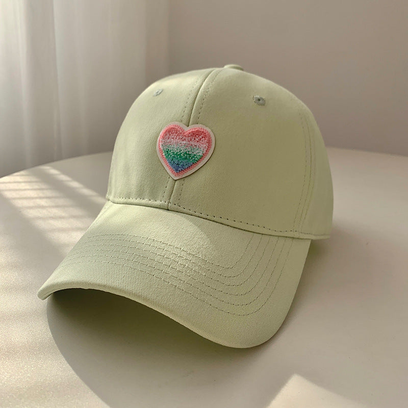 Damen Casual Herz Bestickte Baseballmütze Brehn