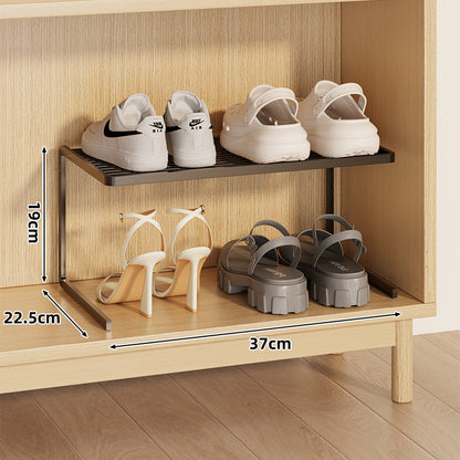 Kompakte Doppel-Schicht Verstellbare Schuhregal Erhöher für Schrank und Kleiderschrank