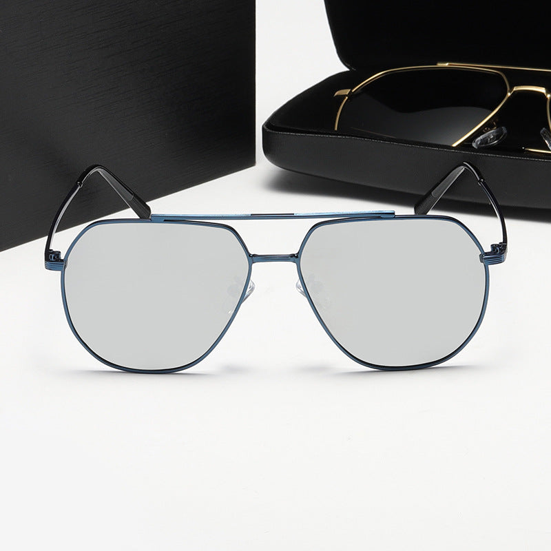Damen stilvolle Sonnenbrille mit innovativem Metallrahmen Brehn