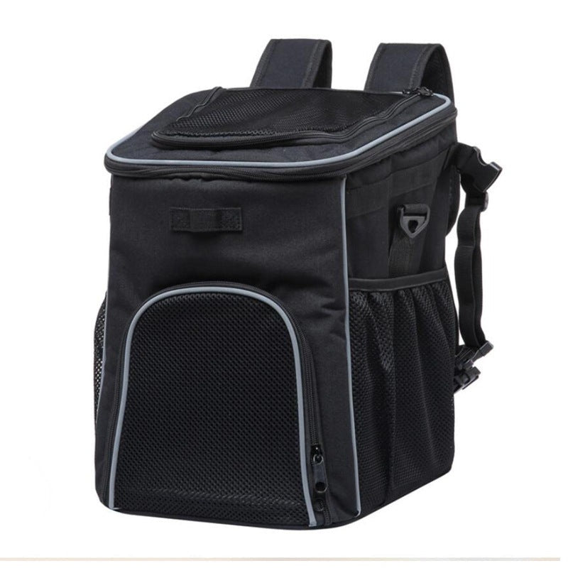Vorn montierte Haustiertrage Tasche für das Fahrrad mit sicherer Leine atmungsaktives Mesh gepolsterter Boden reflektierender Rand Brehn