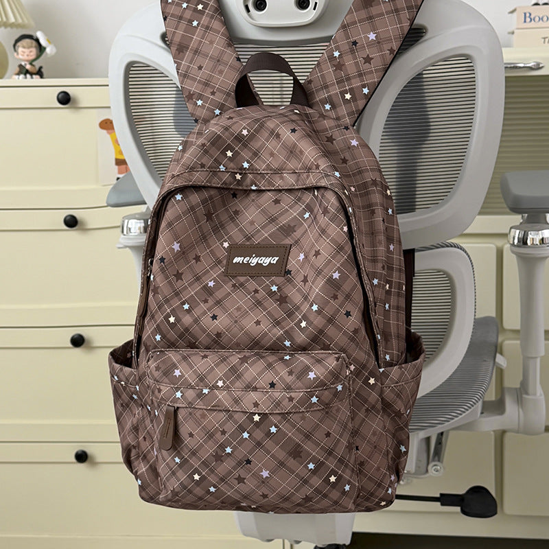 Stylischer leichter Rucksack mit niedlichem Teddybär-Schlüsselanhänger Brehn