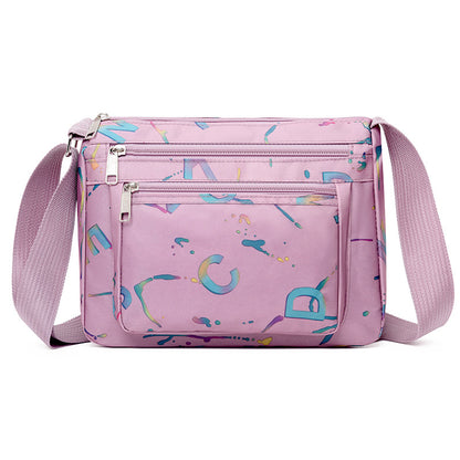 WoStylish Multi-Zipper Umhängetasche