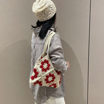 Handgefertigte Blumen-Muster Tasche Brehn