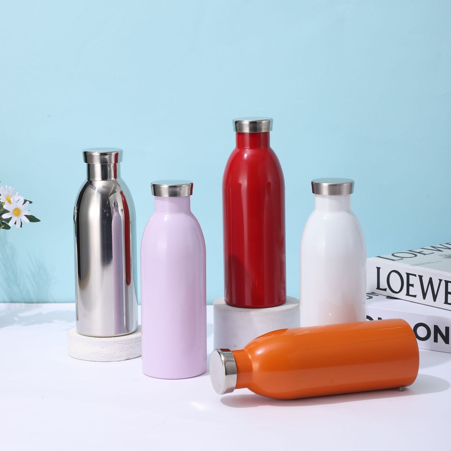 Damen Isolierte Edelstahl Trinkflasche Brehn