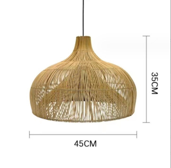 Handgefertigte Geflochtene Rattan Pendelleuchte