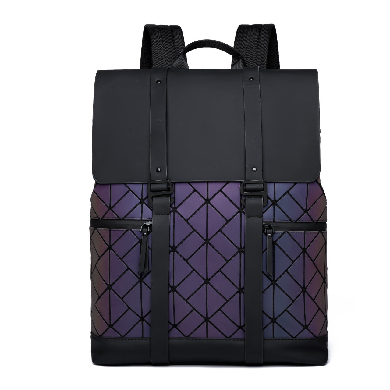 Geometrisches Muster Rolltop Rucksack Brehn