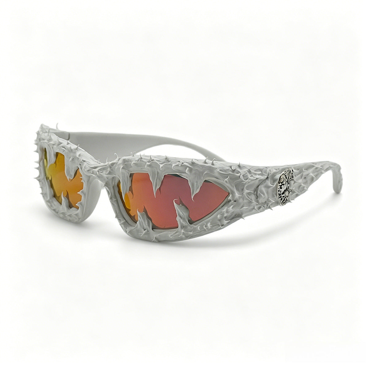 Damen kreative Fashion-Sonnenbrille mit einzigartigen Spikes und skull-Design Brehn