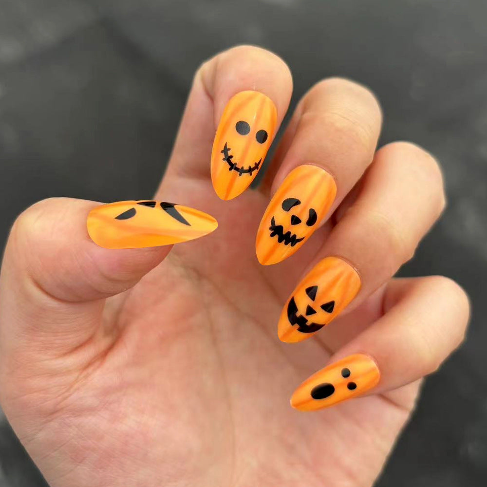 Halloween-Themen Press-On Nagelset Brehn