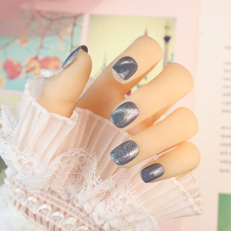 Glänzendes Ombre Druck-Nagelset Brehn