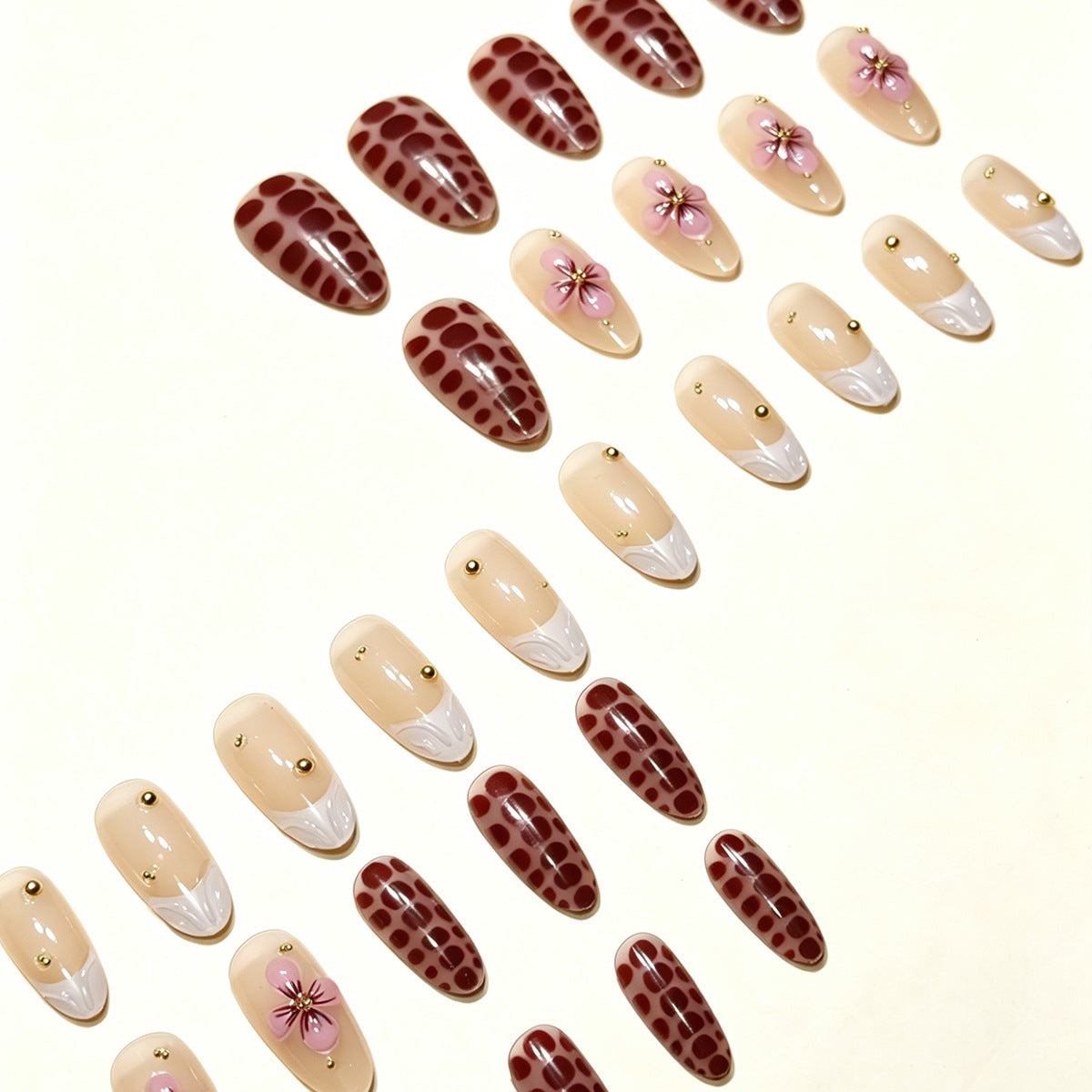 Floral Art Press-On Nail Tips Brehn