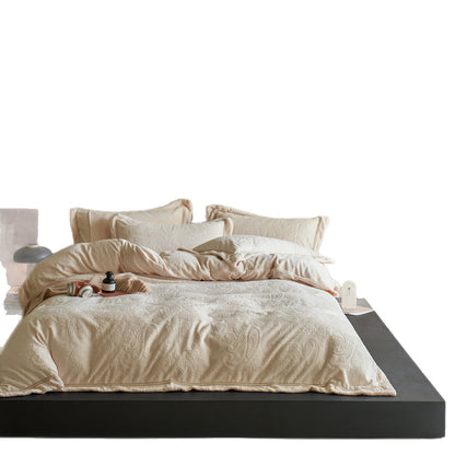 Gestepptes Paisley-Bettwäsche-Set aus Baumwollsatin mit Soft‑Touch‑Finish
