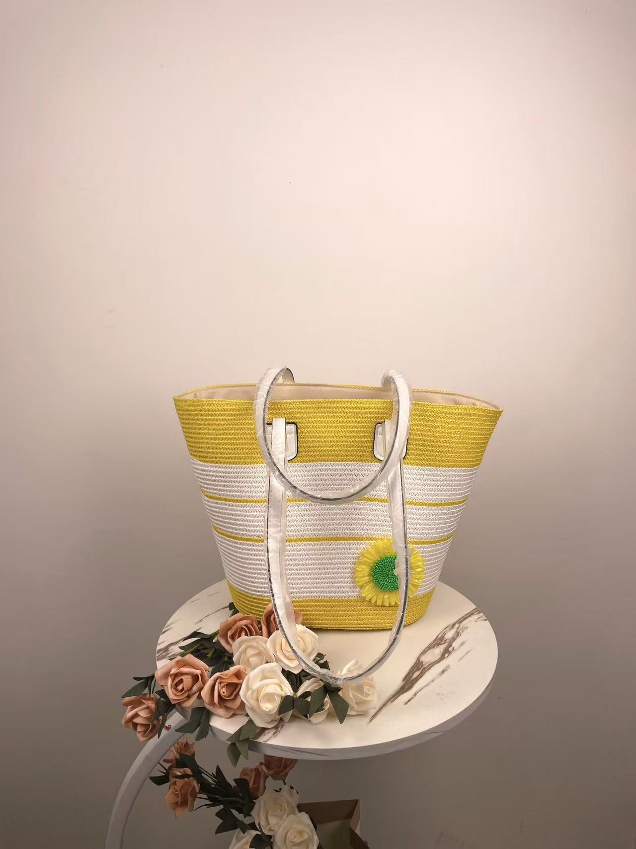 Elegante Strandtasche mit Zugehörigem Sonnenhut Brehn