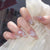 Künstlerisches Blumen-Design Press-On Nagelset Brehn
