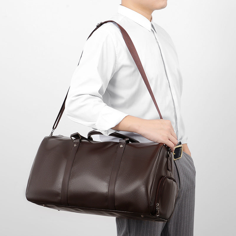 Elegante Leder Wochenendtasche Brehn