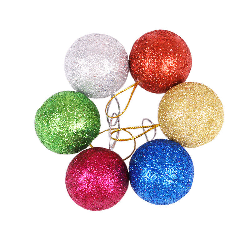 Glänzende Glitzer Weihnachtsbaumkugeln Brehn