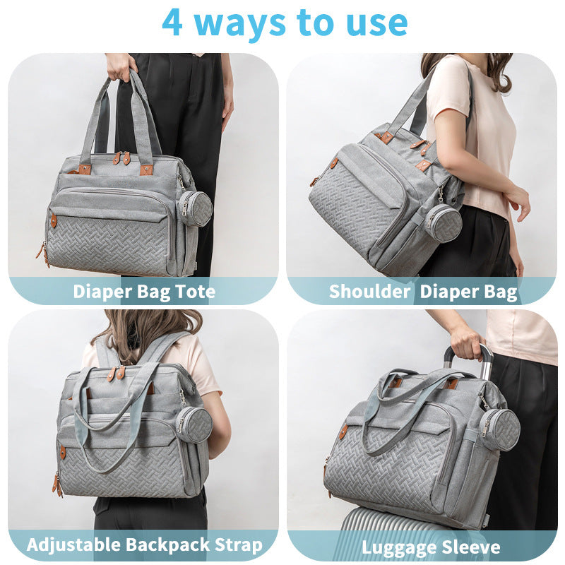 Multifunktionales Wickelrucksack-Set Brehn