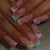 3D Blumen Design Press-On Nagelkunst Brehn