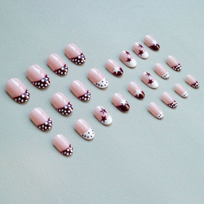 Künstlerisches Stern- und Punkt-Nagelkunst-Set